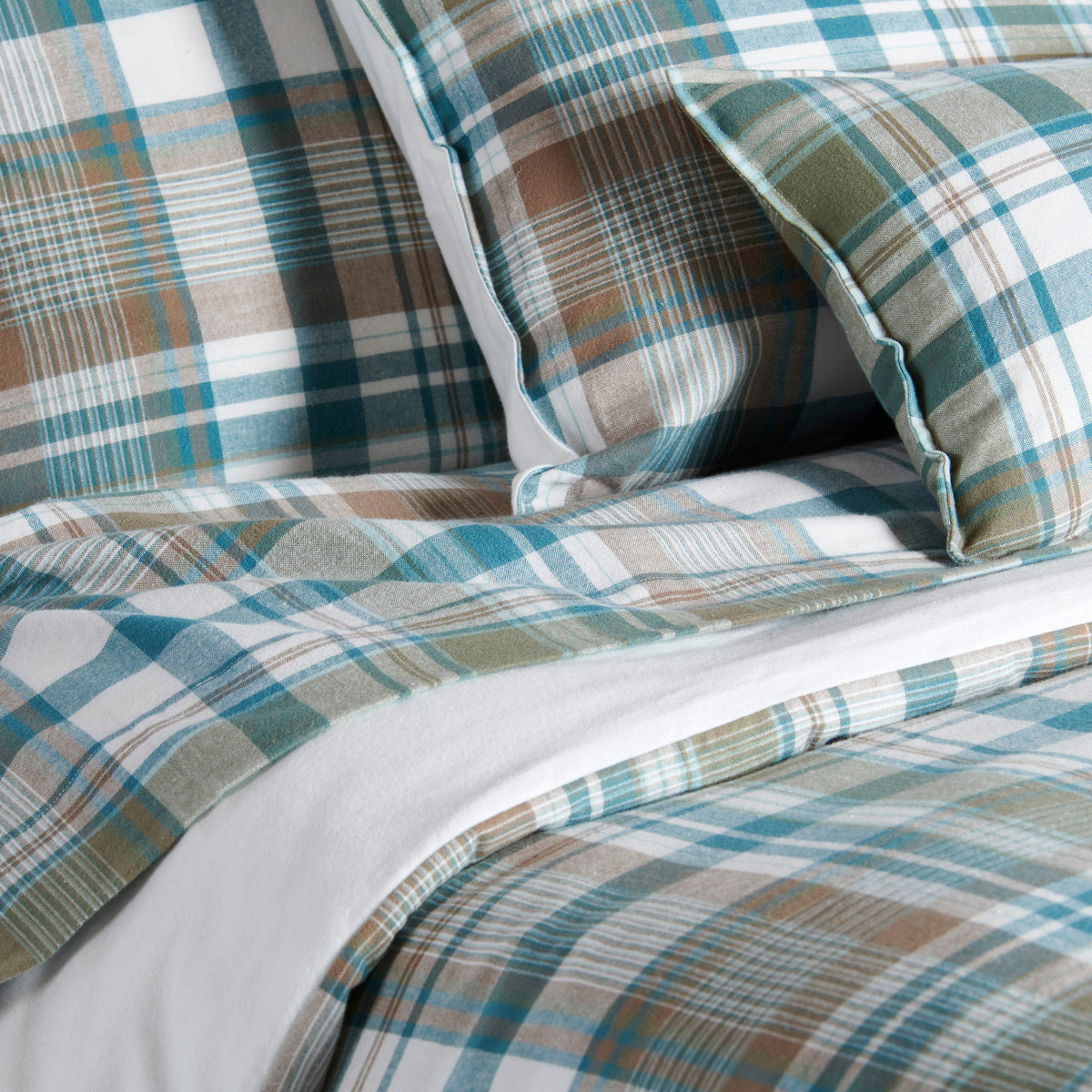 Taie d'oreiller Highlands- Flanelle Tissé-Teint