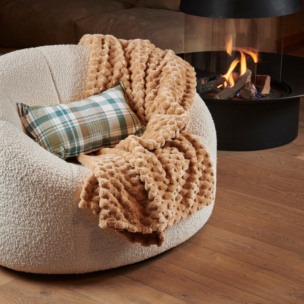 Housse de coussin Highlands - Flanelle Tissé-Teint