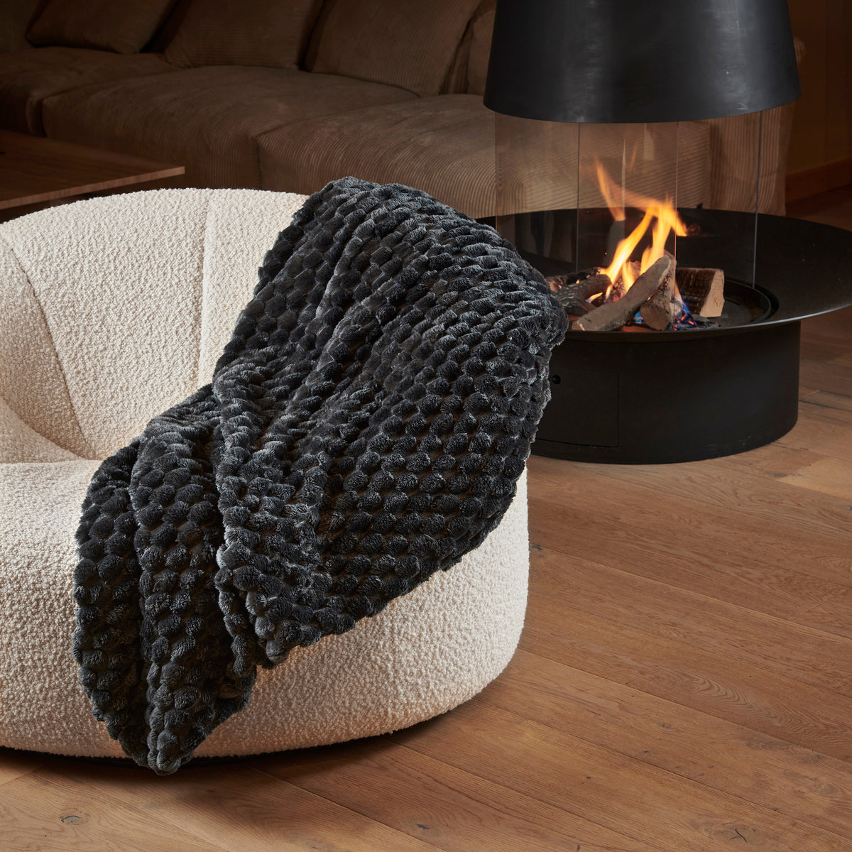 Plaid - Valbrume #Couleur_ANTHRACITE