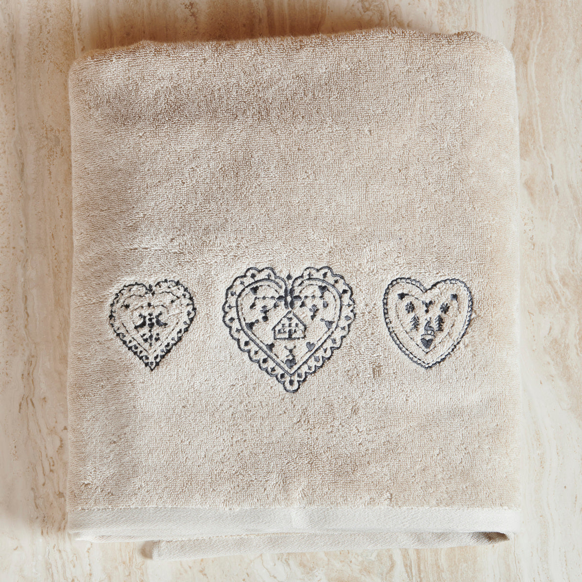 Linge de bain Nuit au Chalet - Coton 600g/m²