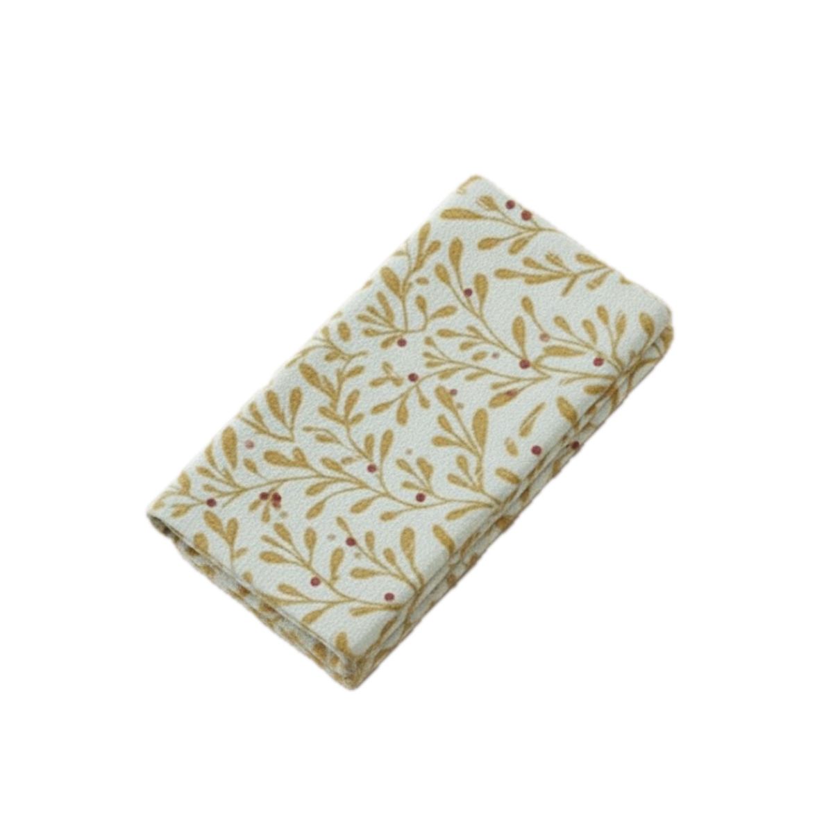 Lot de 2 Serviettes de table Gui D'or - 100% Coton