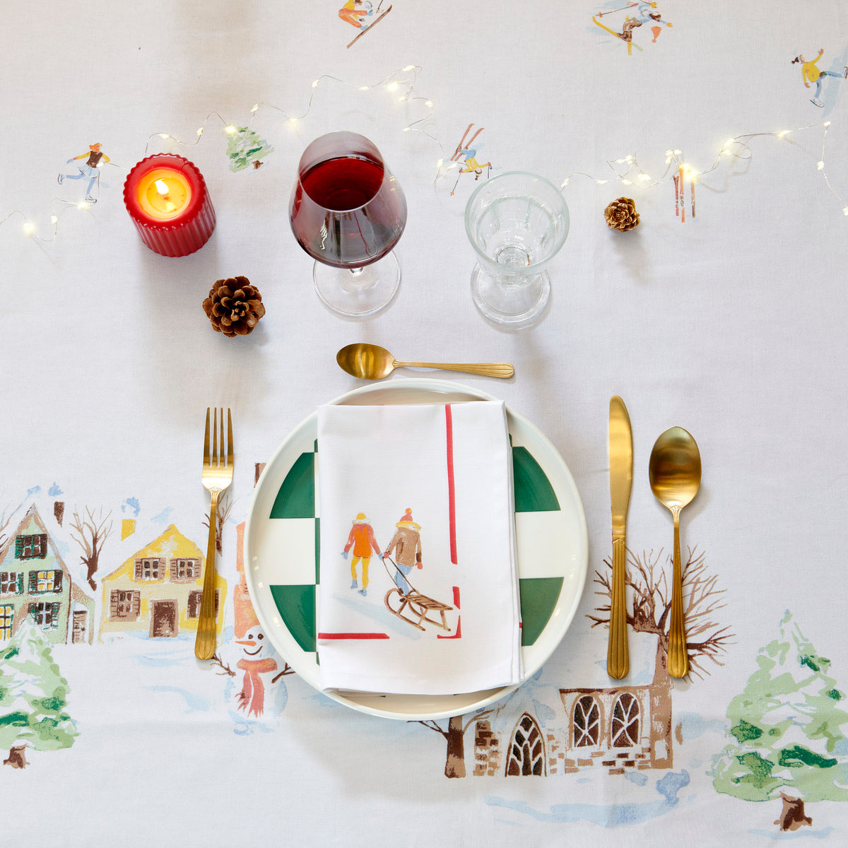 Linge de table Happy Winter - 100% coton