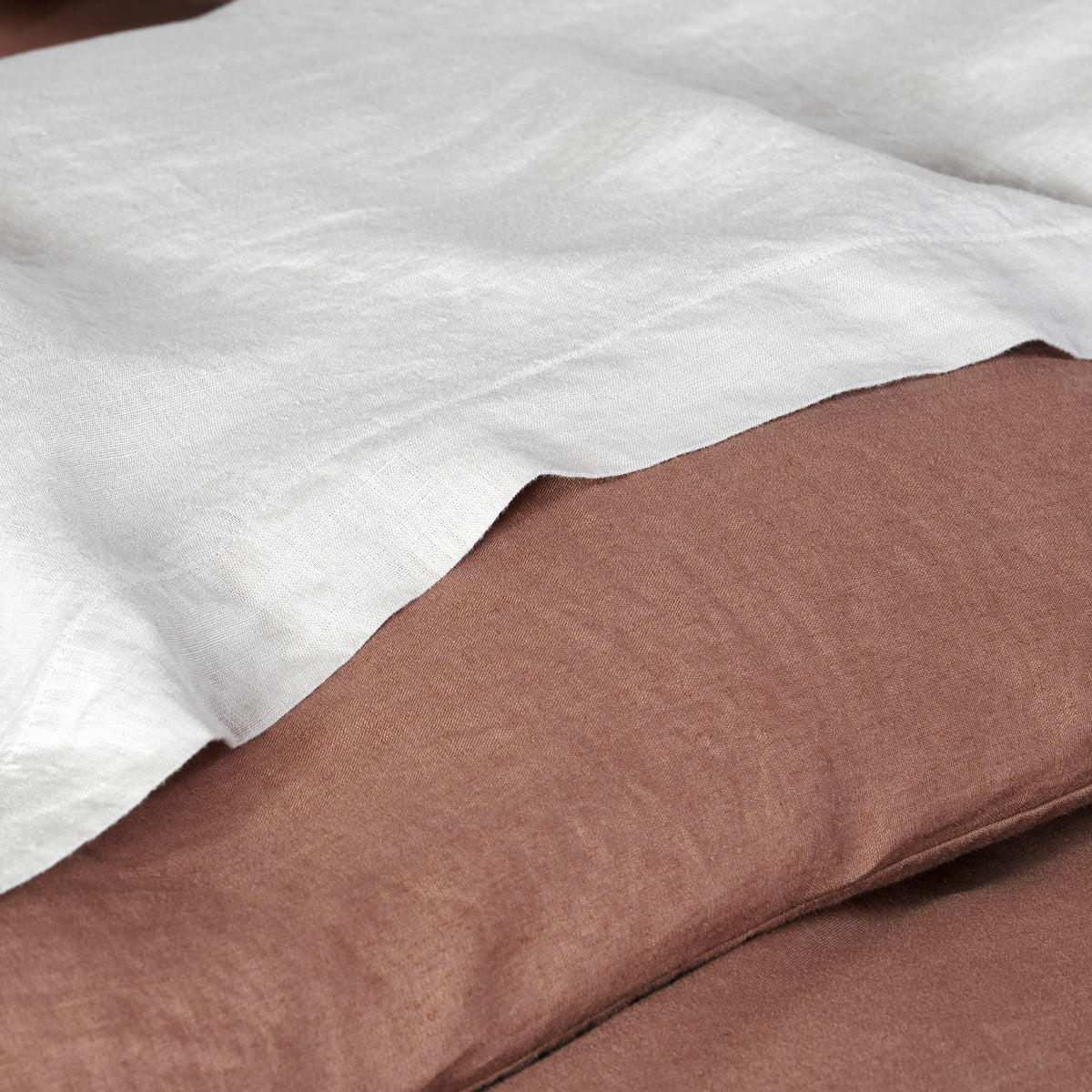 Drap plat - Uni Lin Lave #Couleur_FICELLE
