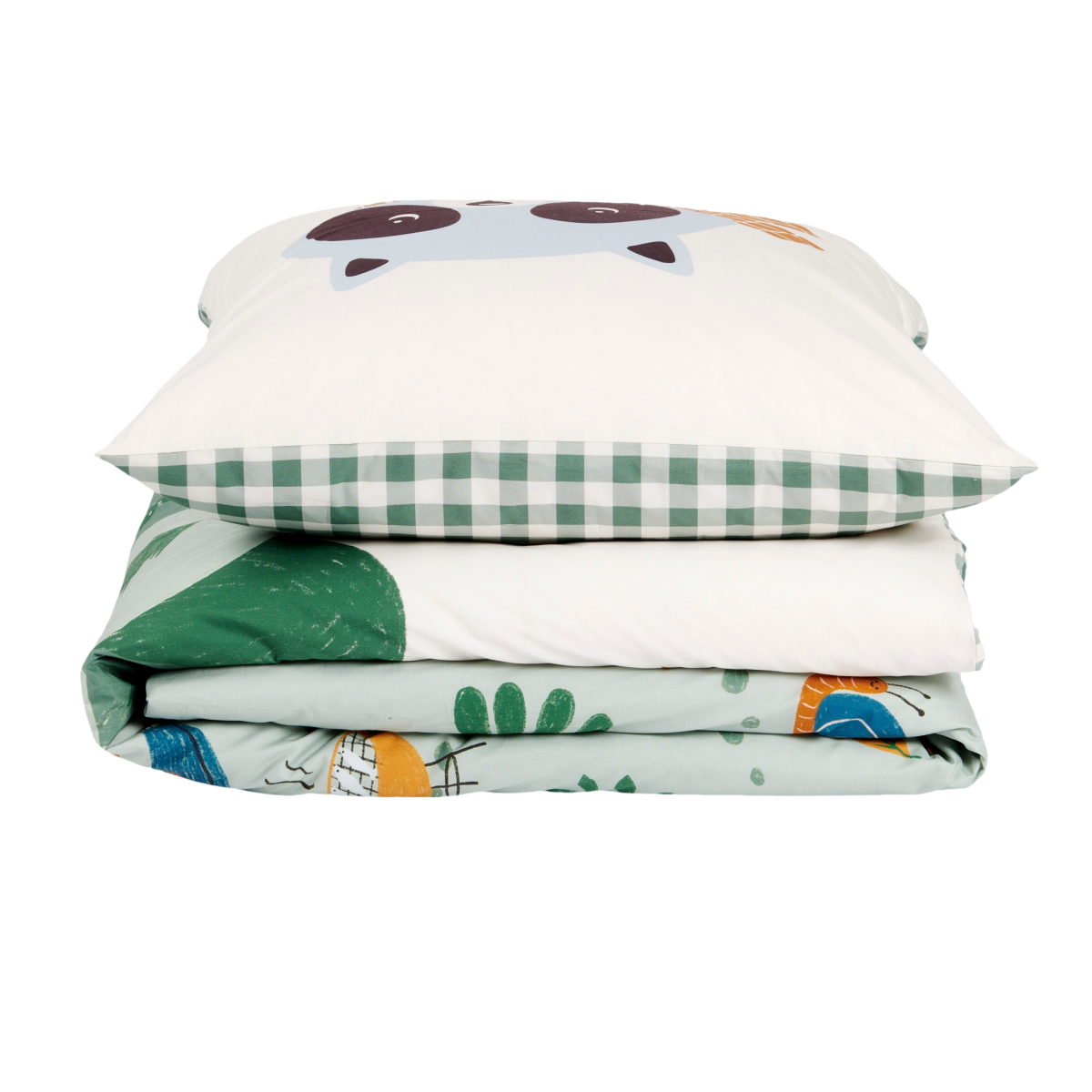 Housse de couette Les Louveteaux - Percale de coton