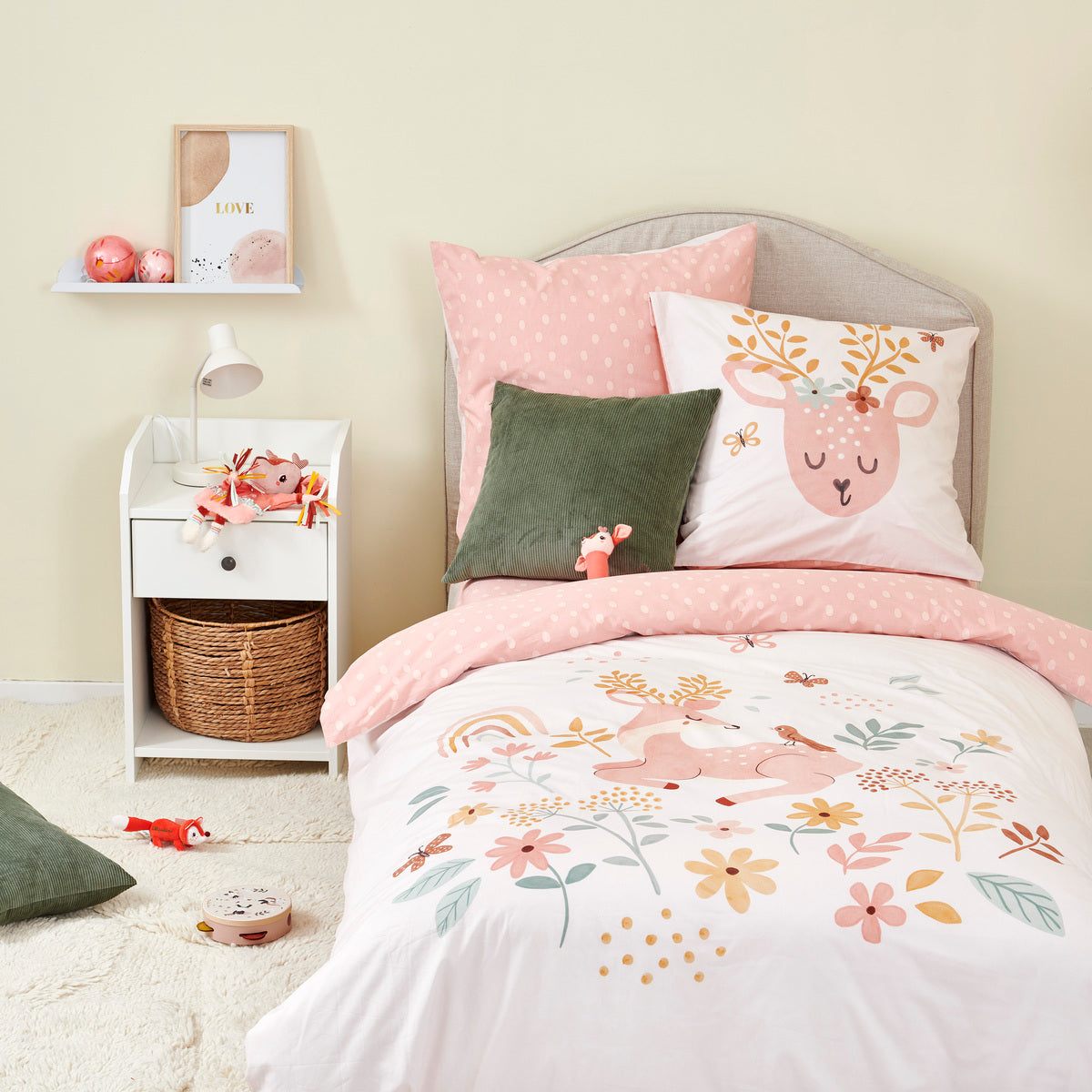 Drap housse Nature Enchantée - Percale de coton