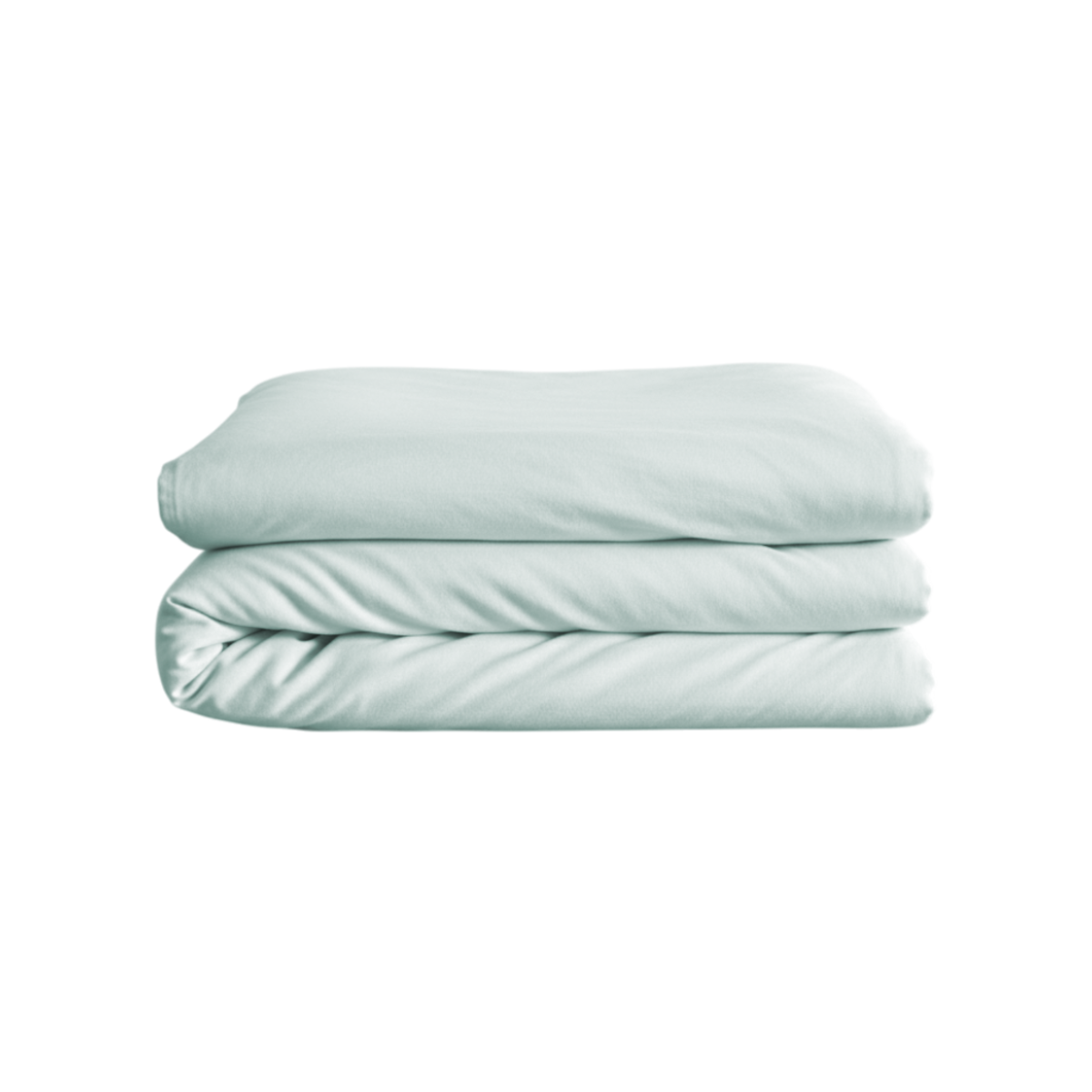 Housse de couette - Satin Lavé #Couleur_BLEU TILLEUL