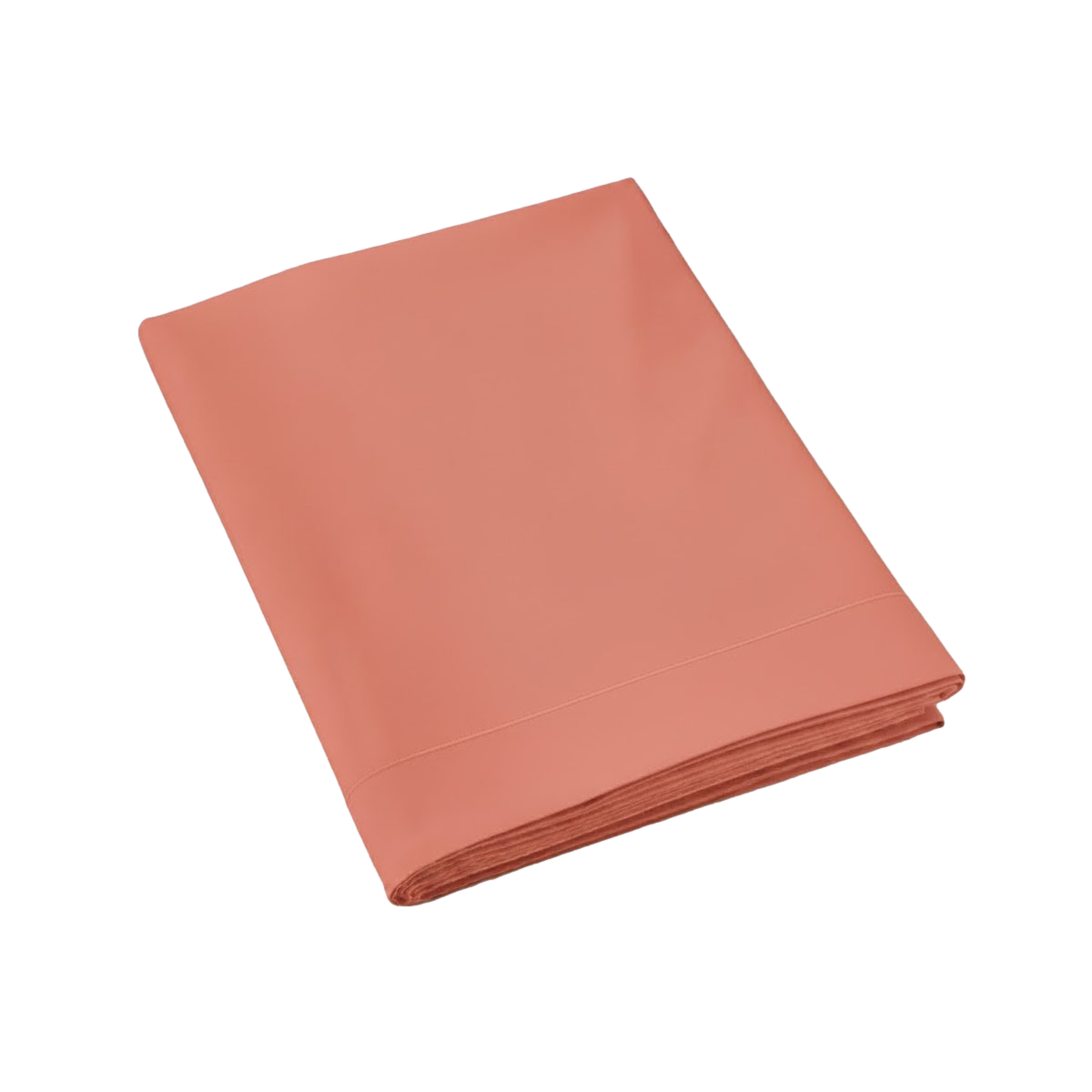 Drap plat - Uni Percale de coton #Couleur_BLUSH