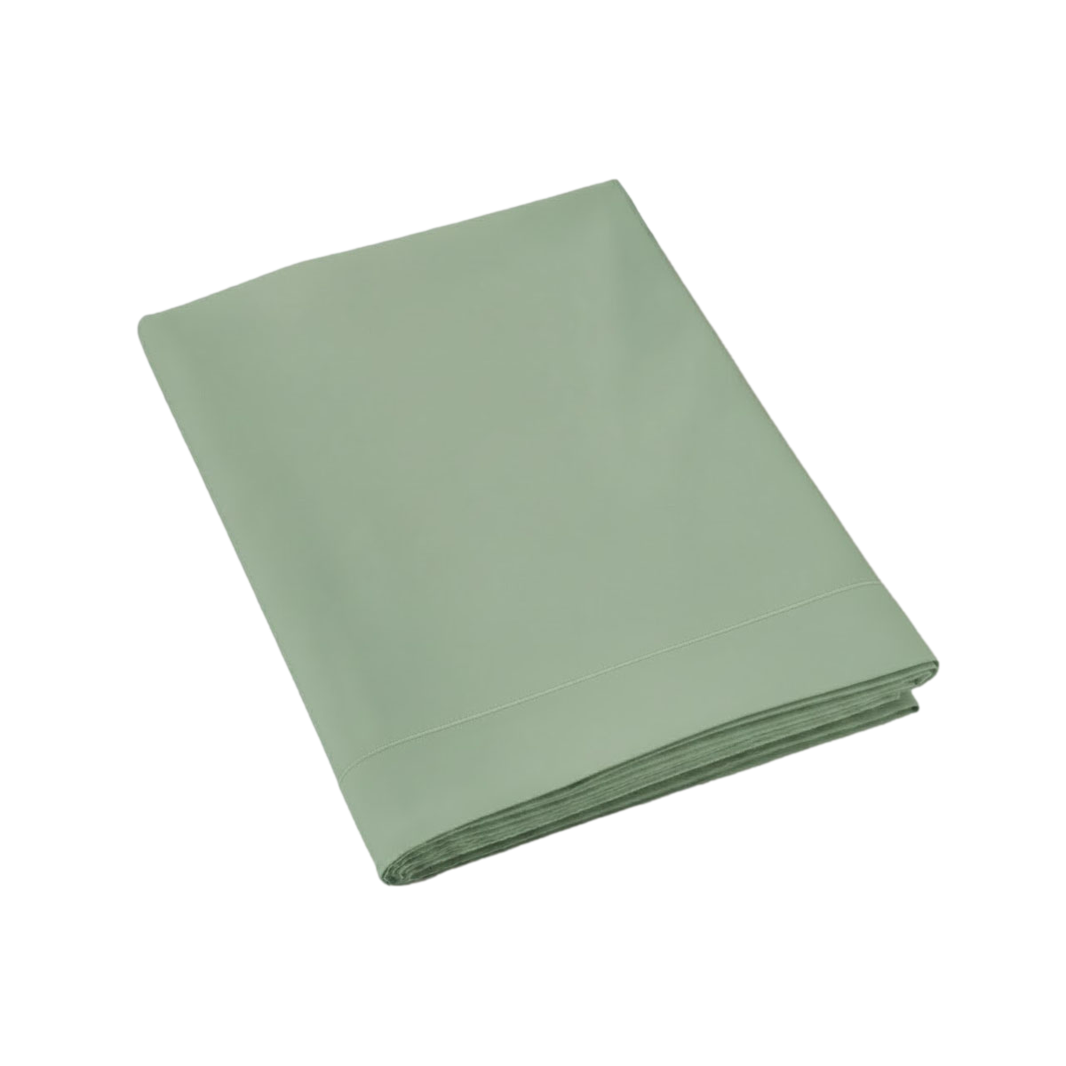 Drap plat - Uni Percale de coton #Couleur_FOUGERE