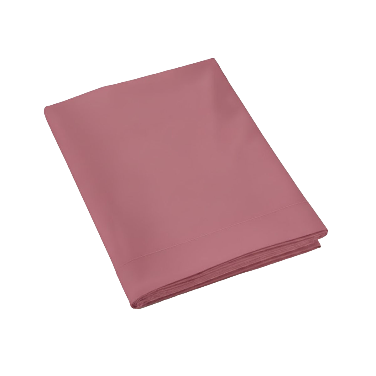 Drap plat - Uni Percale de coton #Couleur_PRUNE PERCALE