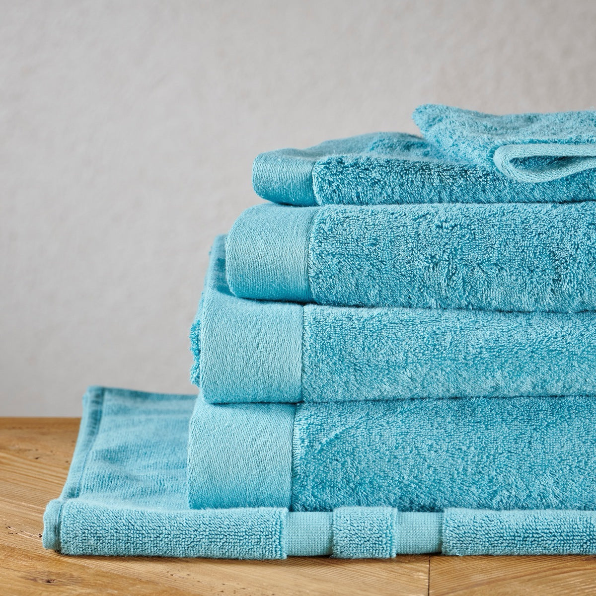 Tapis de bain Sérénité - 100% Coton 1000g/m² #Couleur_AZUR