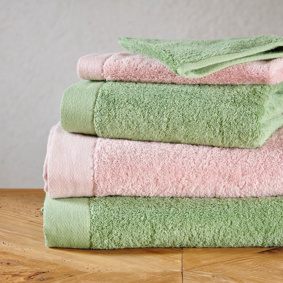 Serviette invitée Sérénité - 100% Coton 650g/m² #Couleur_LIERRE