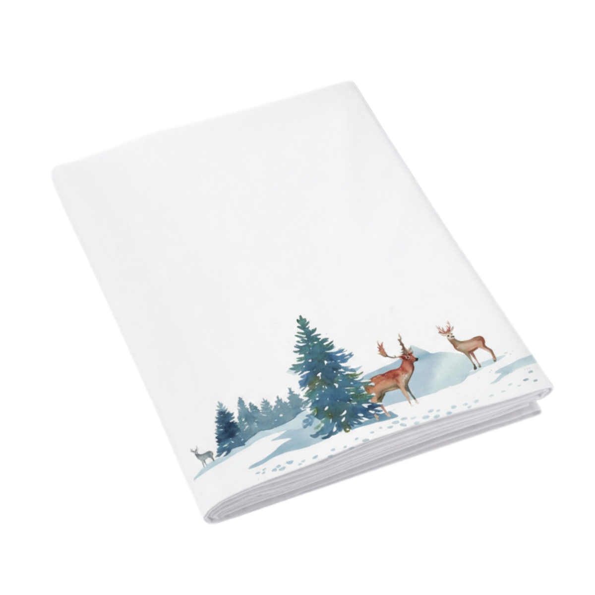Drap plat Légende des Cimes - Percale de coton