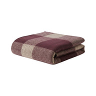 Couverture Glasgow - Laine 380g/m² #Couleur_LIE DE VIN
