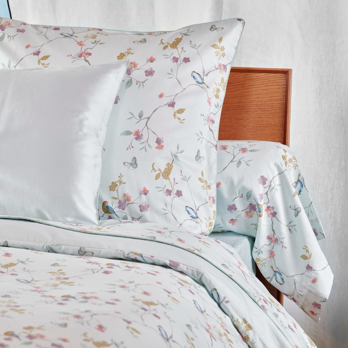 Drap plat Jardin Suspendu - Satin de coton
