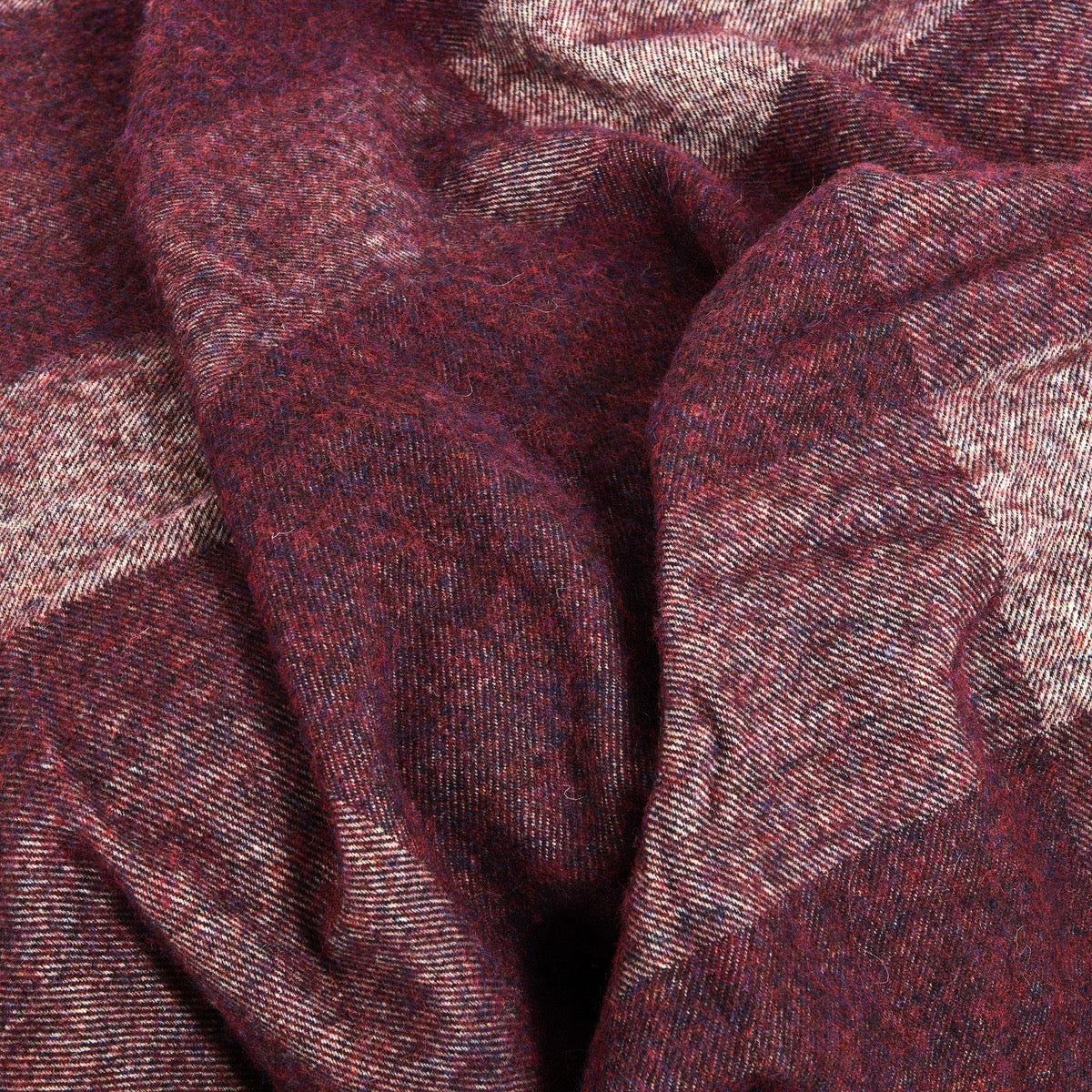 Couverture Glasgow - Laine 380g/m² #Couleur_LIE DE VIN