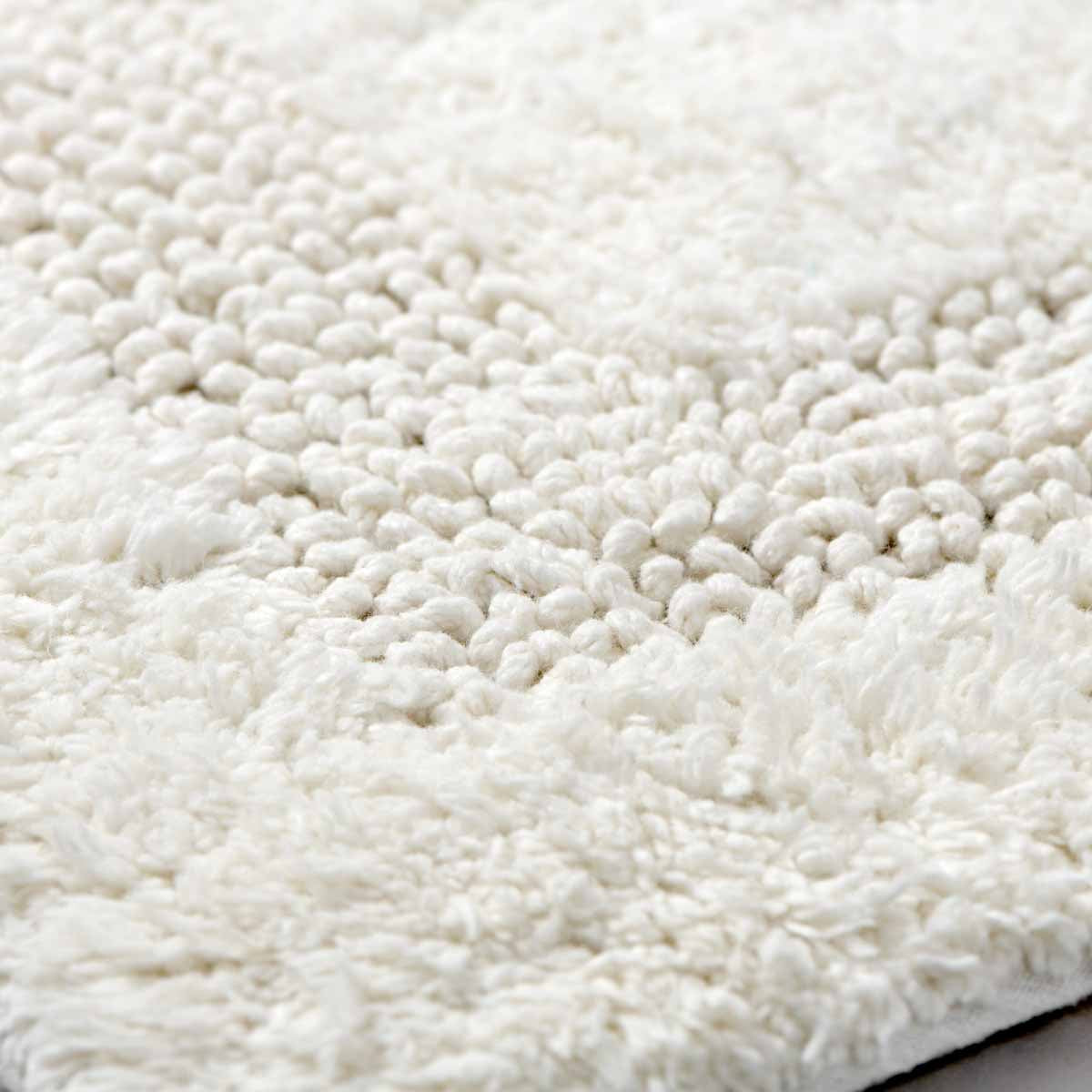 Tapis de bain réversible Zéphyr - Coton 2400g/m² #Couleur_IVOIRE ZEPHYR