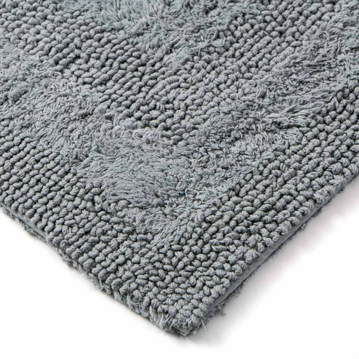 Tapis de bain réversible Zéphyr - Coton 2400g/m² #Couleur_ORAGE ZEPHYR