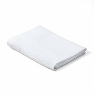 Serviette 50x100 cm en coton nid d’abeille 300 g/m² – Coloris Blanc – Gamme Épure #Couleur_BLANC