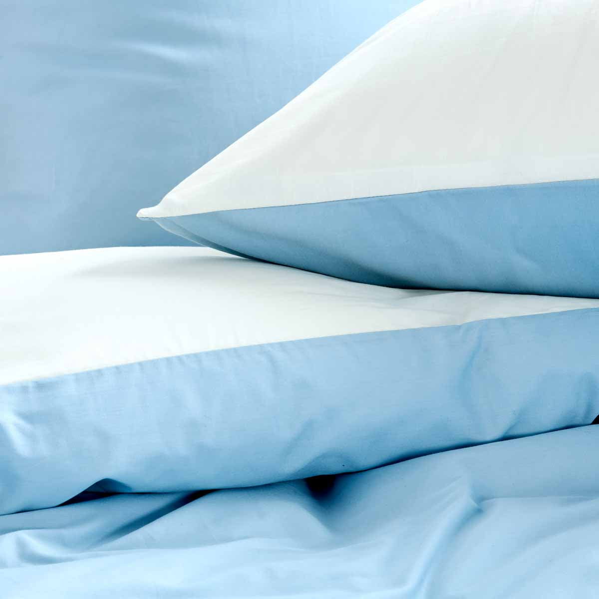 Percale de coton 70 fils : un tissu au toucher frais et agréable pour un confort durable. bleu #Couleur_JAUNE PALE/IVOIRE