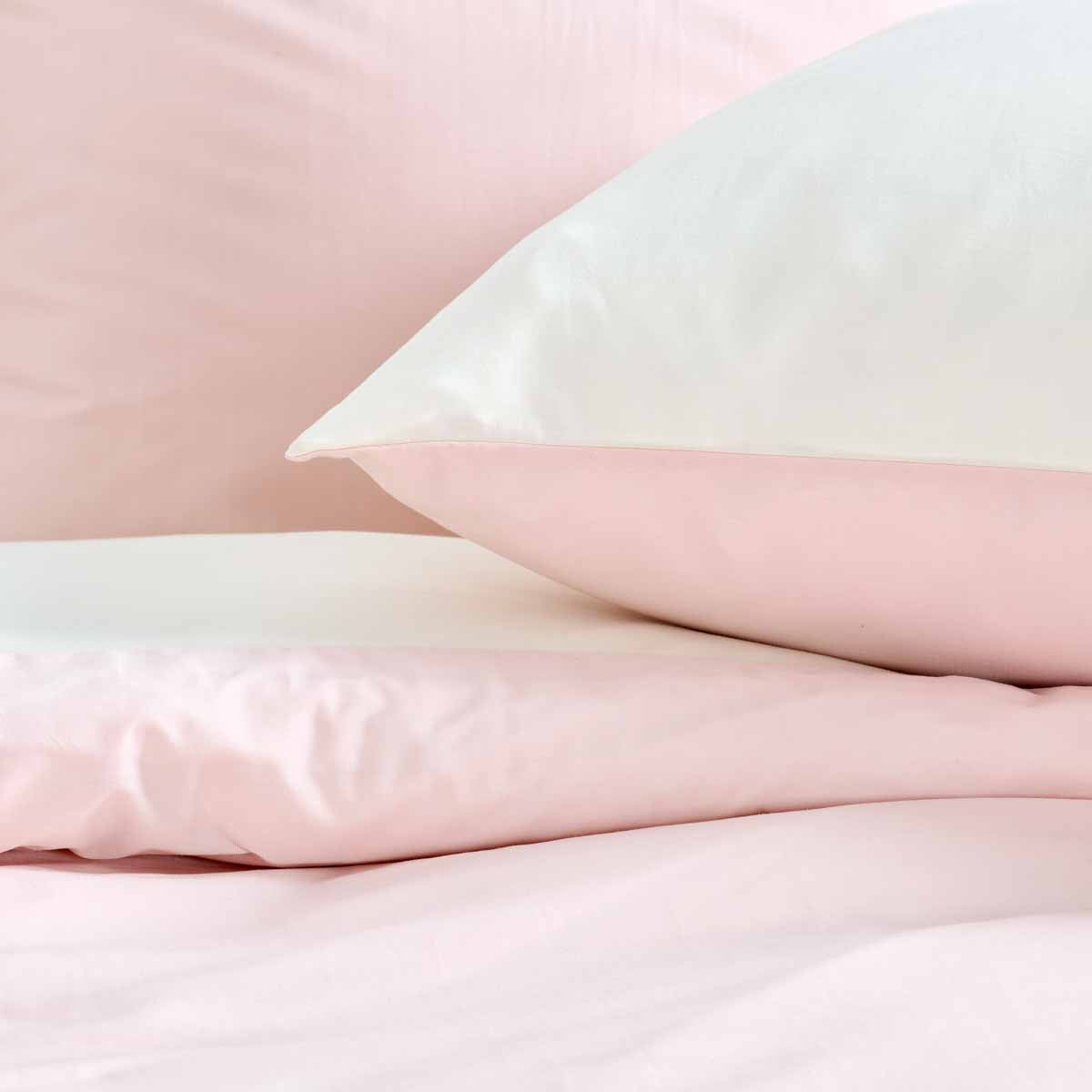 Percale de coton 70 fils : un tissu au toucher frais et agréable pour un confort durable. rose #Couleur_JAUNE PALE/IVOIRE