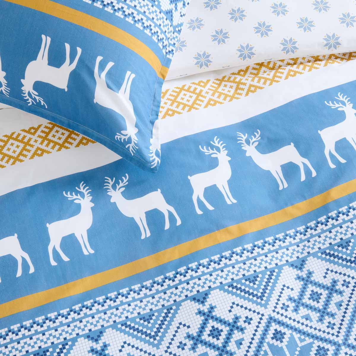 Parure de lit - Housse de couette Scandinavie - Blanc des Prés