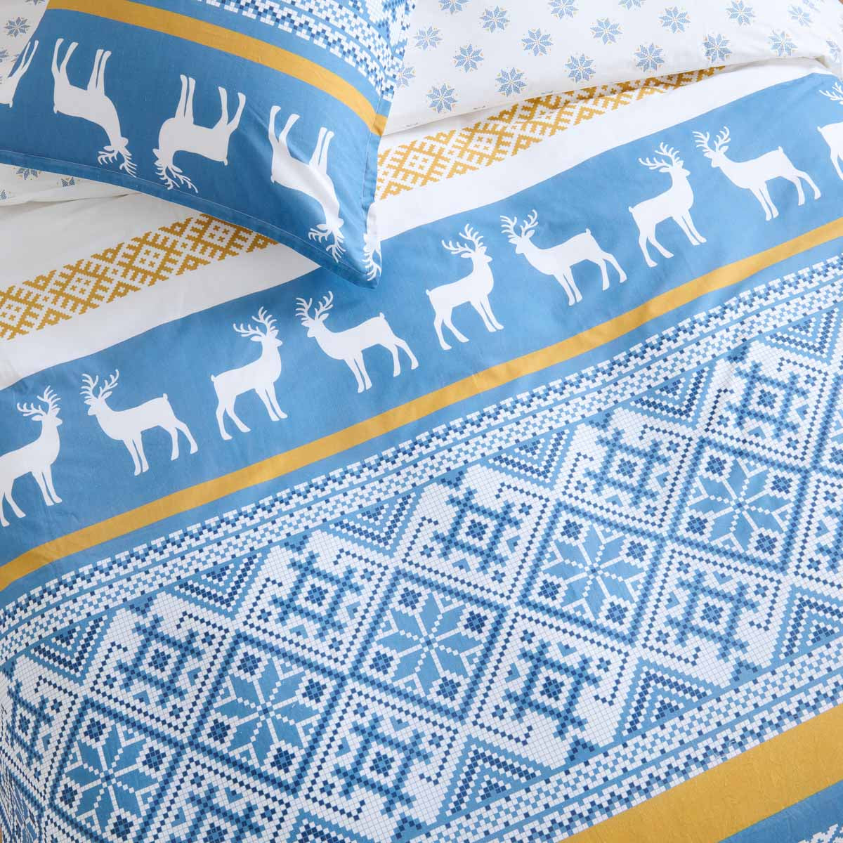 Parure de lit - Housse de couette Scandinavie - Blanc des Prés