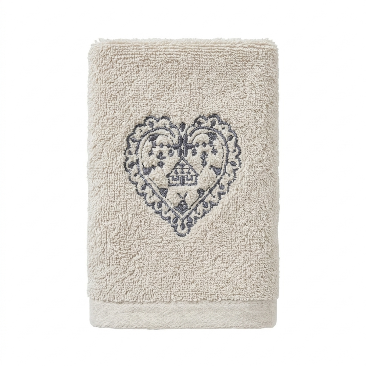 Serviette Nuit au Chalet - Coton 600g/m² #Couleur_CRAIE