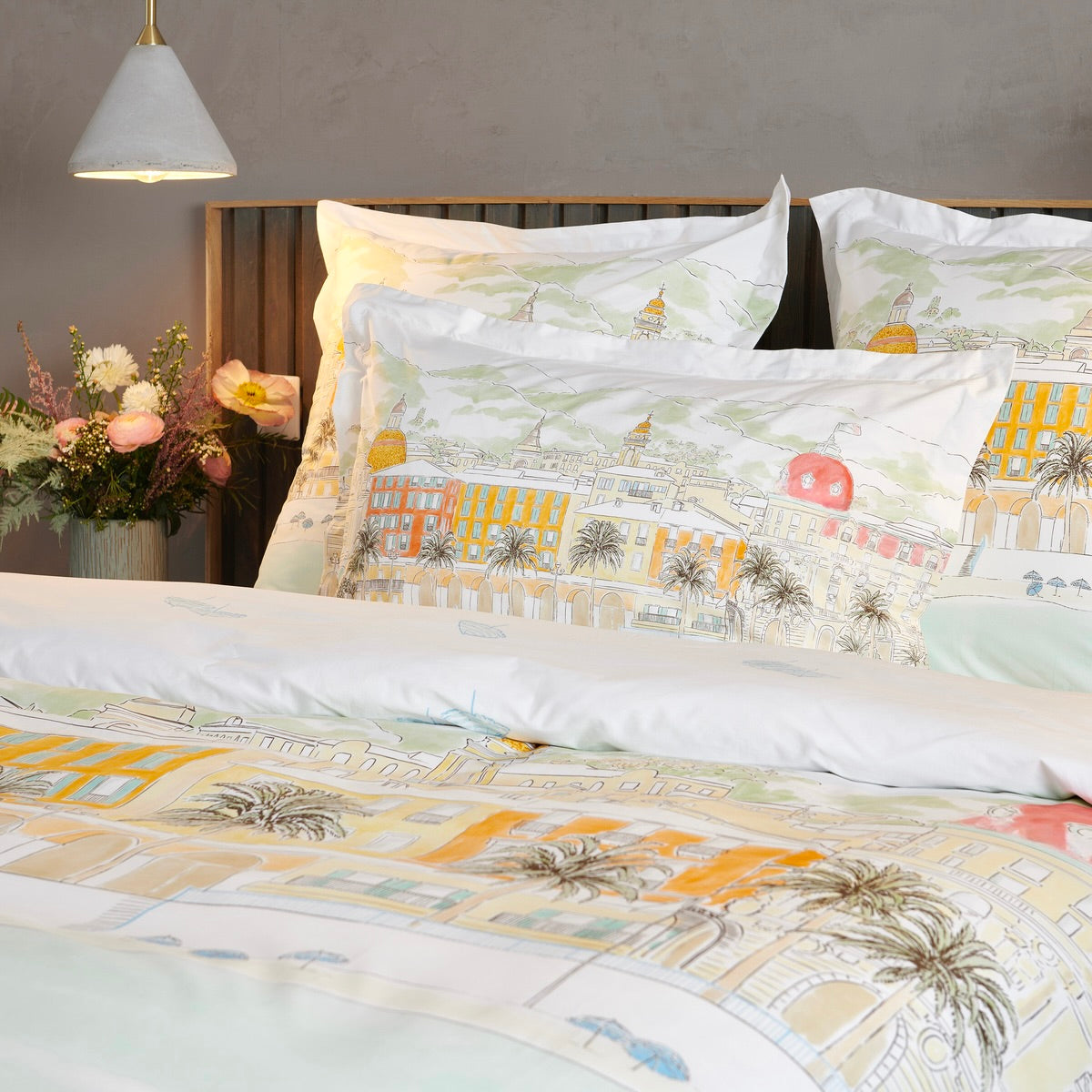 Taie d'oreiller Nice - Percale de coton