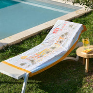 Drap de plage Nice, une illustration inspirée de la Côte d’Azur pour une ambiance estivale