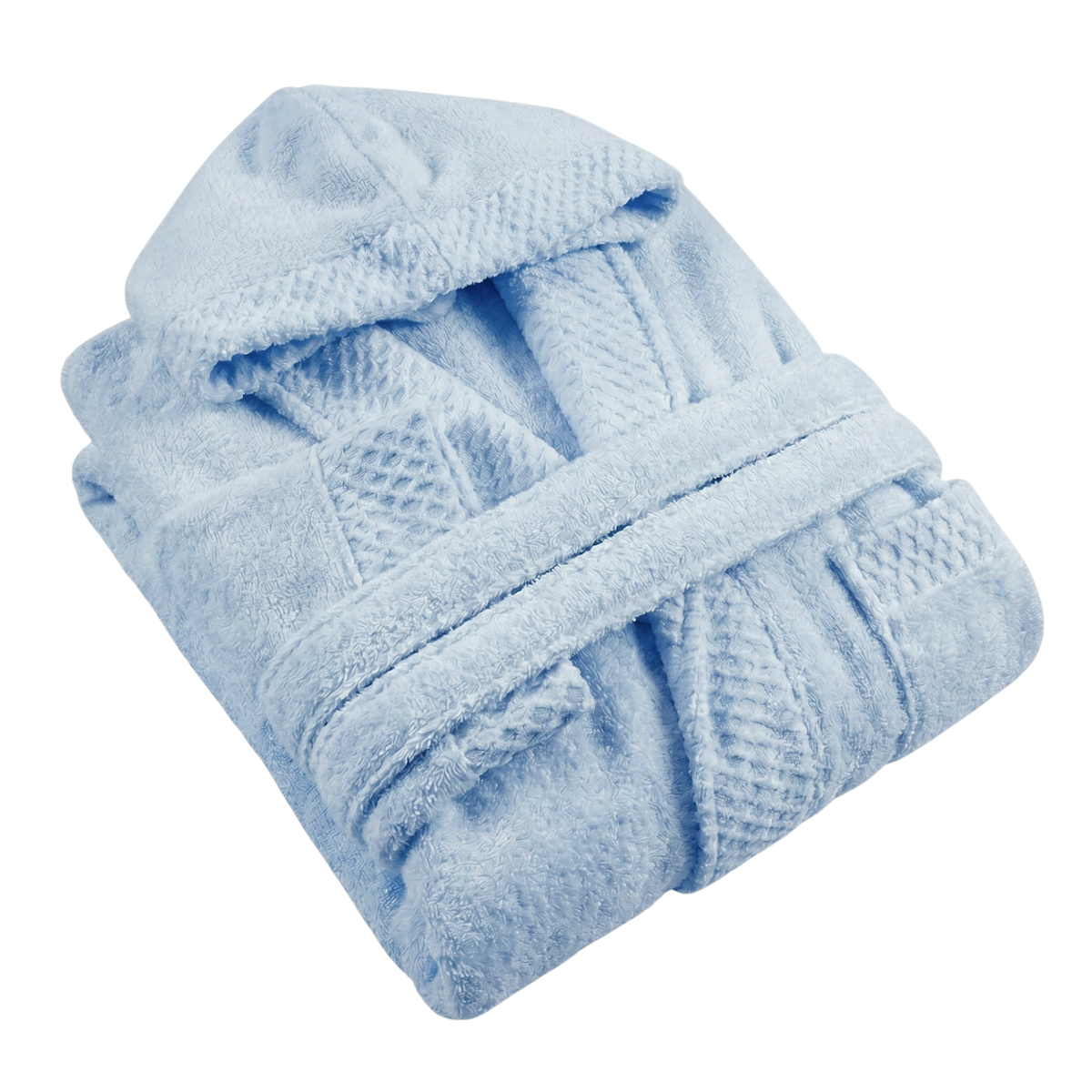 Peignoir Enfant - Coton Zero Twist - 400g/m² #Couleur_BLEU ACIER