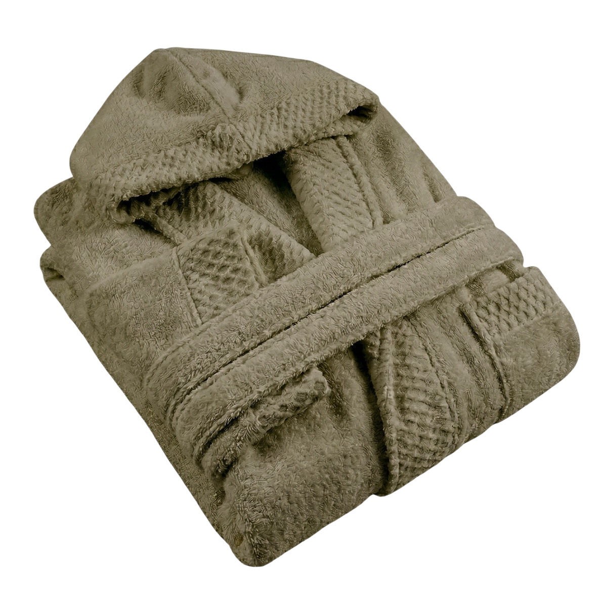 Peignoir Enfant - Coton Zero Twist - 400g/m² #Couleur_OLIVE