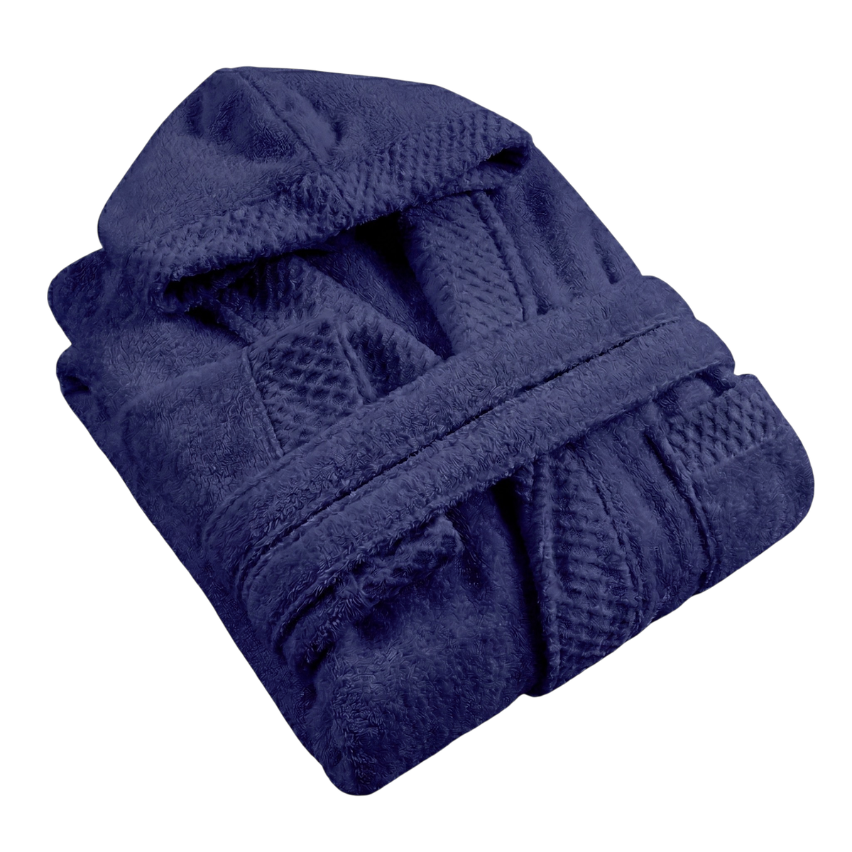 Peignoir Enfant - Coton Zero Twist - 400g/m² #Couleur_BLEU MARINE