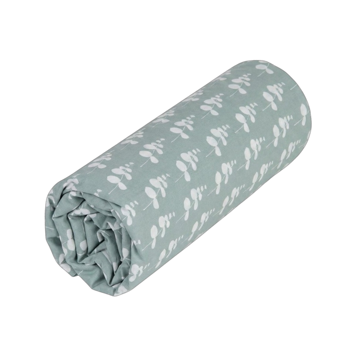 Drap housse Eucalyptus - Percale de coton #Couleur_VERT