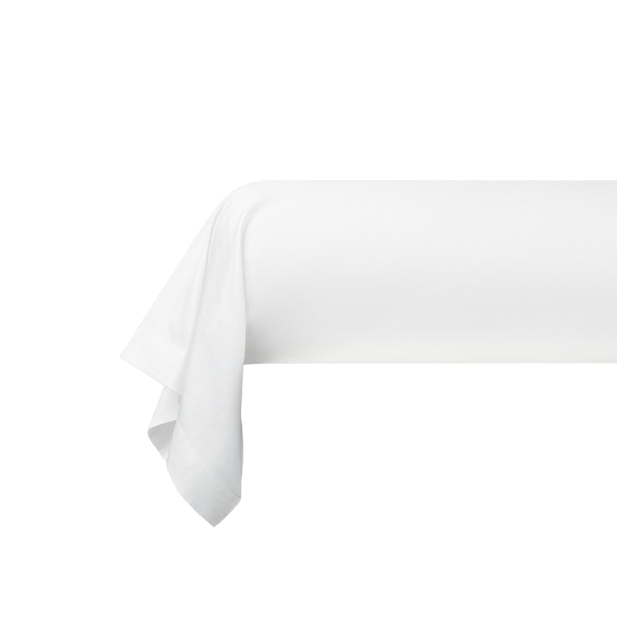 Taie de traversin Corail - Percale de coton #Couleur_BLANC