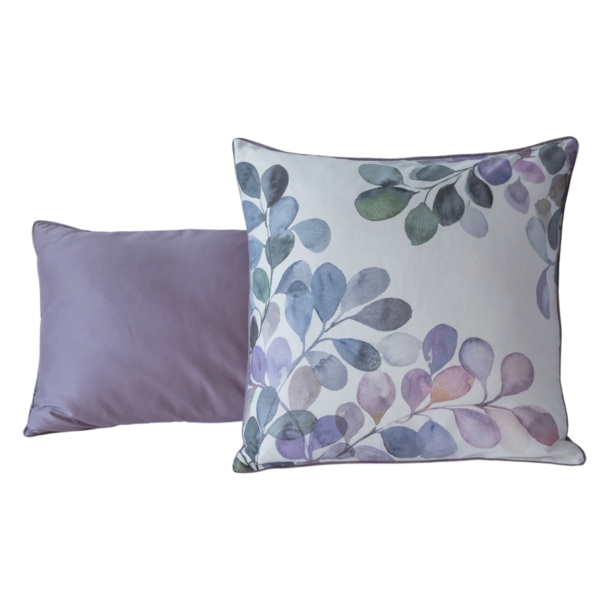 Taie d'oreiller Eclose - Satin de coton #Couleur_VIOLET PARME