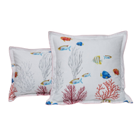 Taie d'oreiller Corail - Percale de coton #Couleur_BLANC