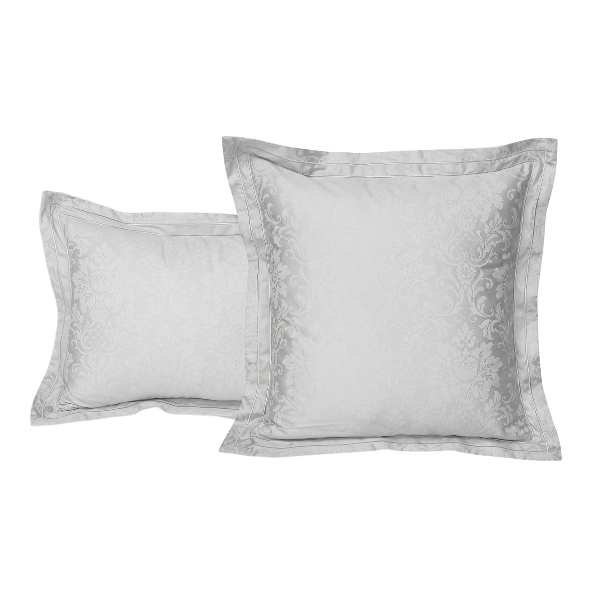 Taie d'oreiller Charme - Satin de coton #Couleur_GRIS PERLE