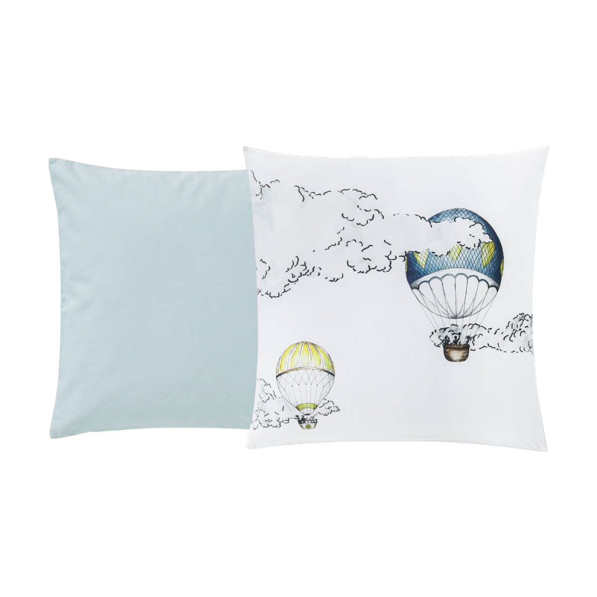 Taie d'oreiller Envol - Percale de coton #Couleur_FLEUR DE SEL