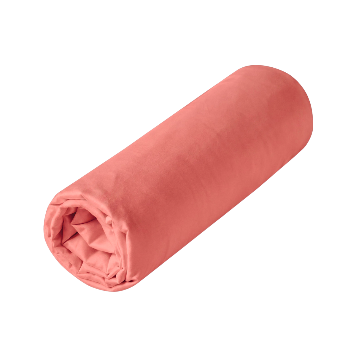 Drap housse - Satin Lavé #Couleur_ROSE TERRACOTTA 