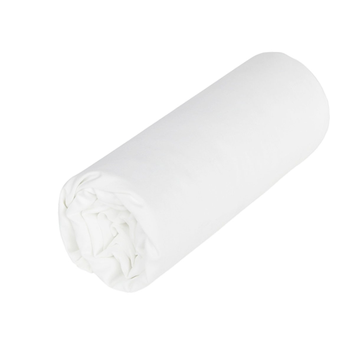 Drap housse Opium - Satin de coton #Couleur_BLANC