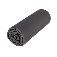 Drap housse Opium - Satin de coton #Couleur_GRIS ANTHRACITE 