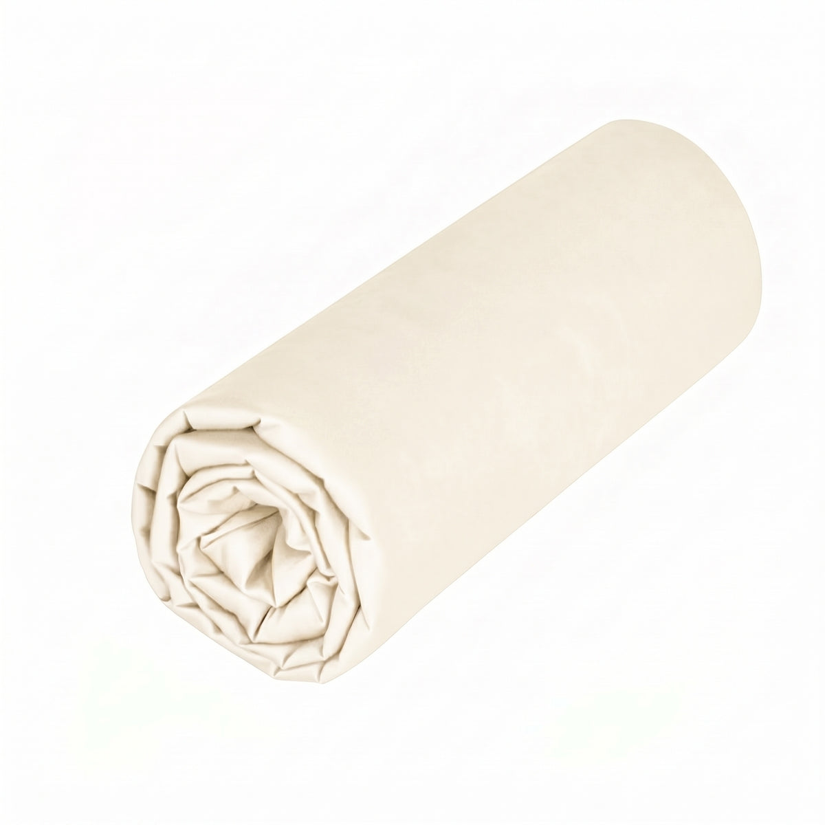 Drap housse - Uni Percale de coton #Couleur_BEIGE NATUREL