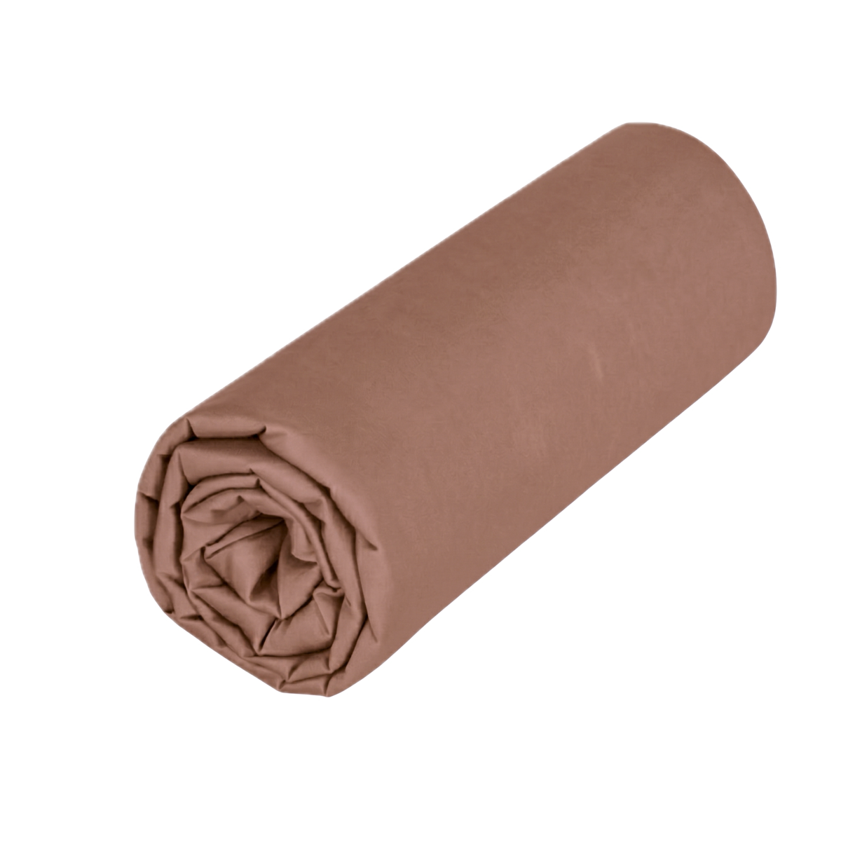 Drap housse - Uni Percale de coton #Couleur_CAPPUCCINO