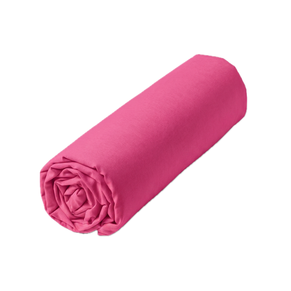 Drap housse Double - Uni Coton #Couleur_FUSHIA