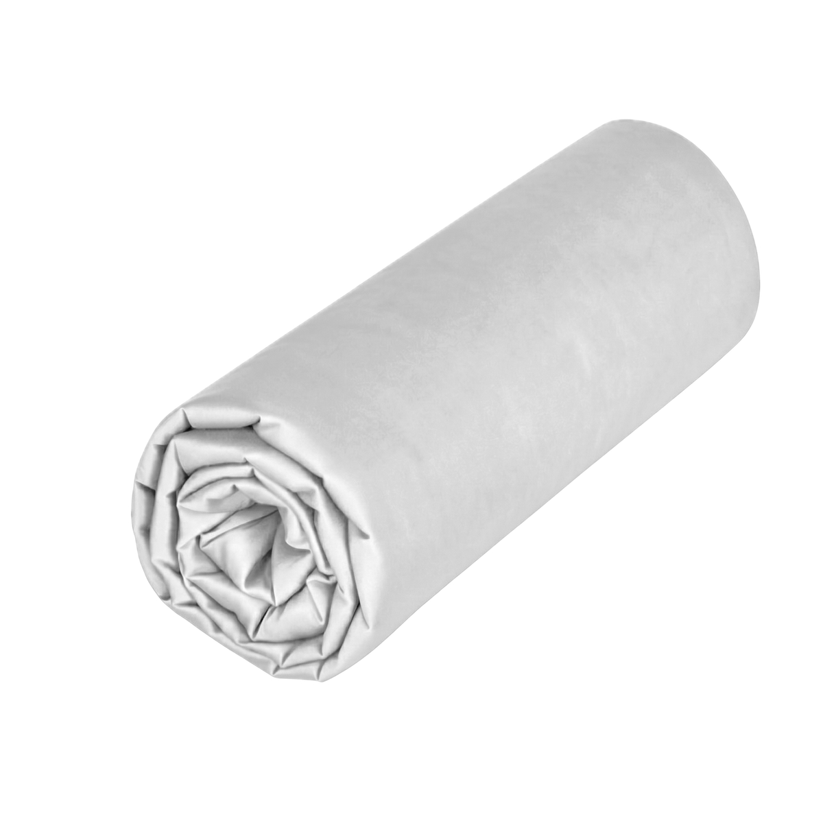 Drap housse Charme - Satin de coton #Couleur_GRIS PERLE