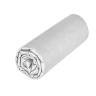 Drap housse Charme - Satin de coton #Couleur_GRIS PERLE