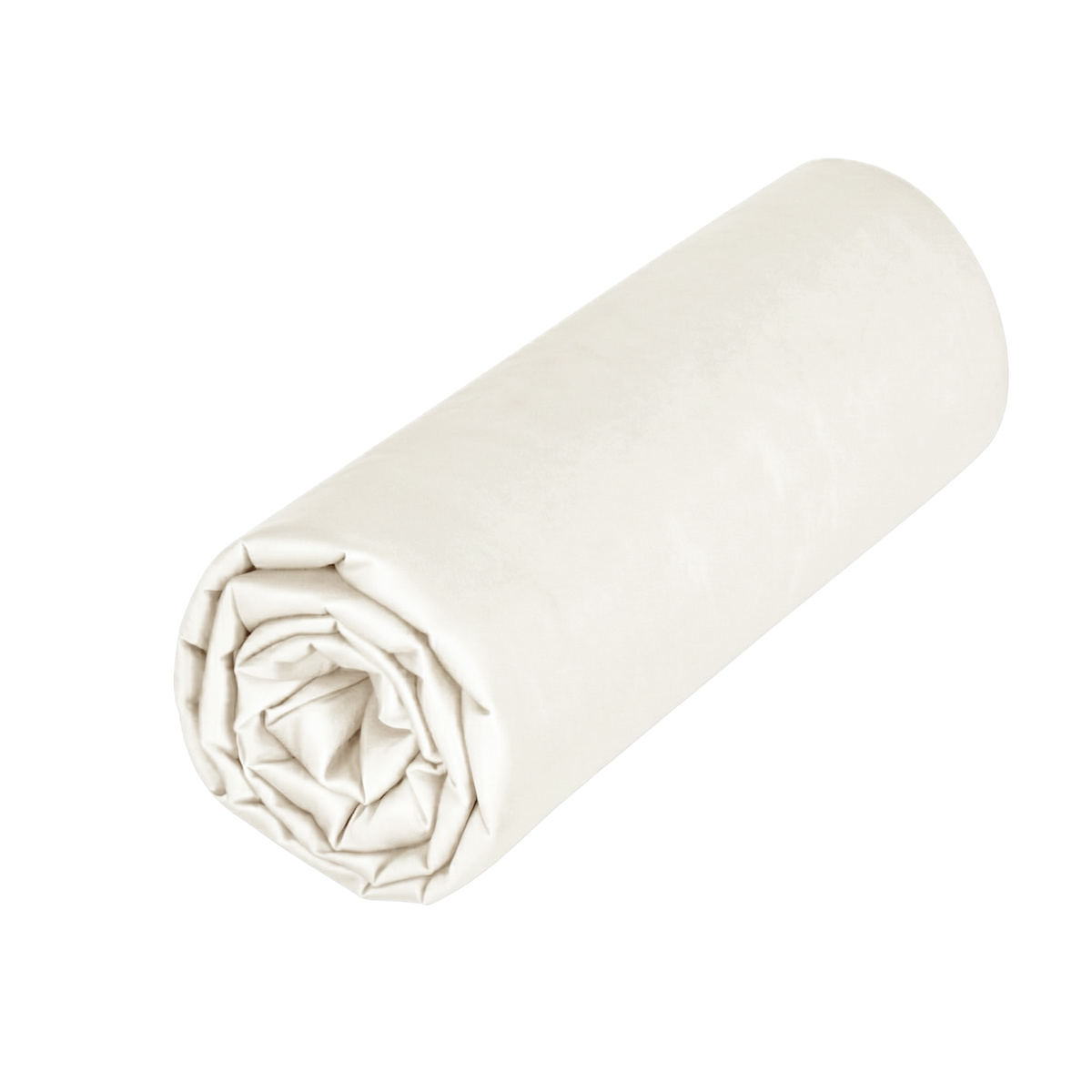 Drap housse Charme - Satin de coton #Couleur_IVOIRE
