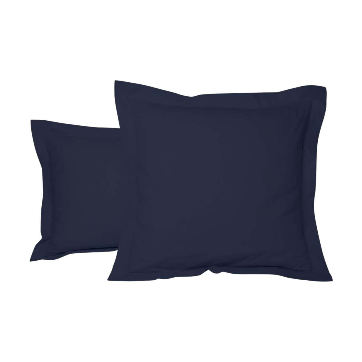Taie d'oreiller - Uni Percale de coton #Couleur_BLEU MARINE