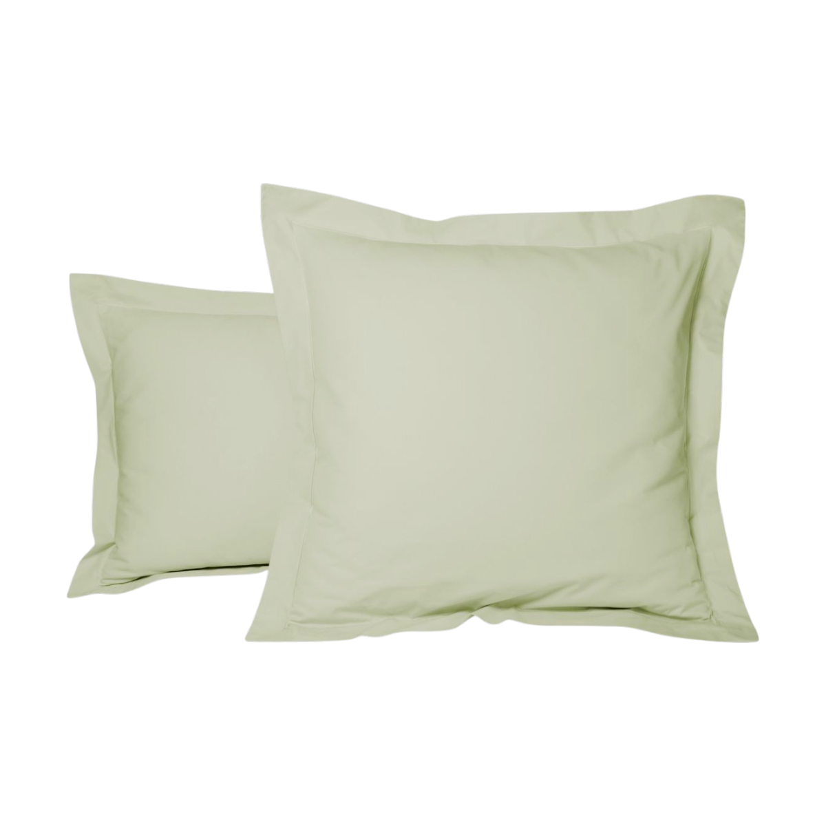 Taie d'oreiller - Uni Percale de coton #Couleur_MOUSSE