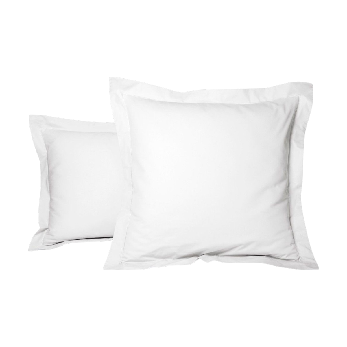Taie d'oreiller - Uni Percale de coton #Couleur_BLANC